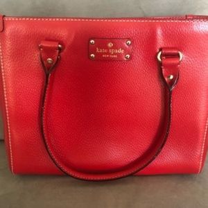 Kate Spade Red Tote and Wallet Set